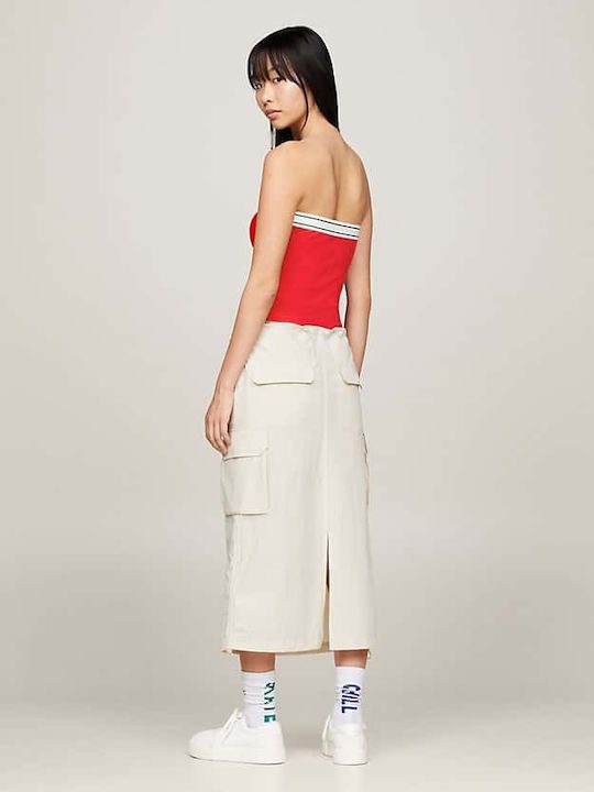 TOMMY JEANS Logo taping tube top